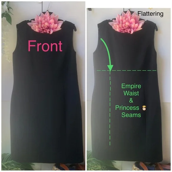 5 ⭐️TAHARI x Larry Levin 🔝 Style& Quality, Empire Waist princess seams - Picture 3 of 16